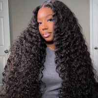 Perismoda 300% Density Luxury Deep Wave Virgin Human Hair Transparent HD 13X4 Lace Front Wig Pre-Plucked Hairline