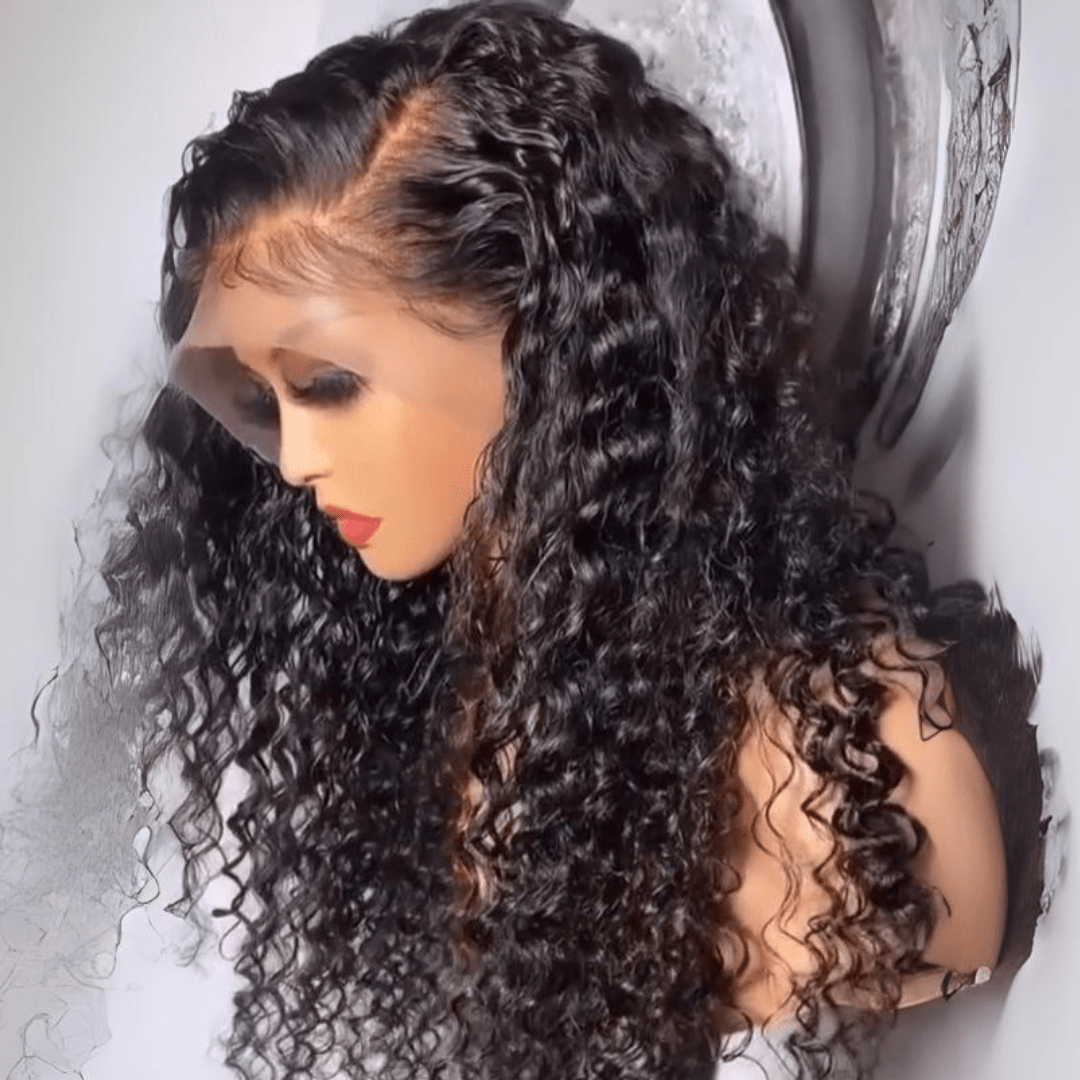 Perismoda 300% Density Water Wave Transparent Lace Front Wigs Virgin Human Hair 13x4 Frontal Lace Wig For Women