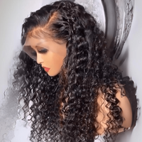 Perismoda 300% Density Water Wave Transparent Lace Front Wigs Virgin Human Hair 13x4 Frontal Lace Wig For Women