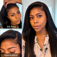 Perismoda Yaki Straight Wig 13x4 Mini Knot HD Lace Frontal Wigs Human Hair