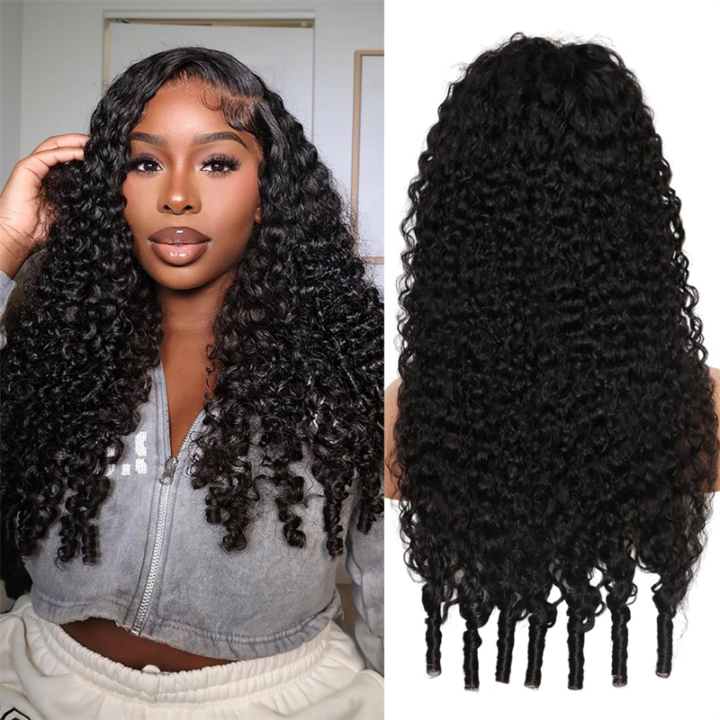 Perismoda Wear Go Glueless Wigs Burmese Curly Human Hair 5x5 Lace Closure Wigs