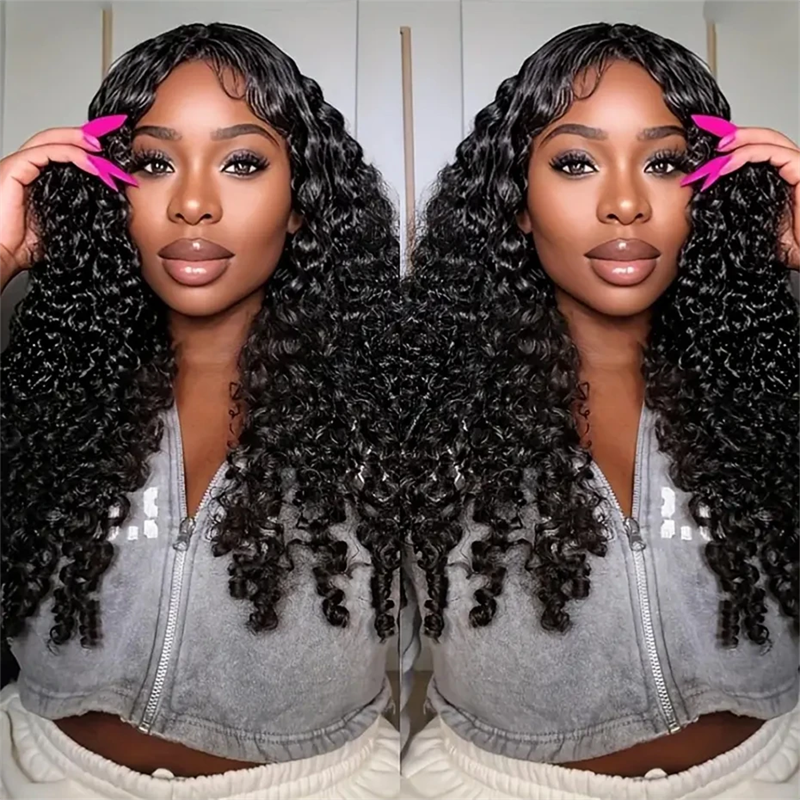 Perismoda Burmese Curly Human Hair Wigs 4x4 6x6 Transparent Lace Closure Wig Vietnamese Hair