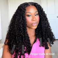 Perismoda Burmese Curly Glueless Wig Pre-cut 7*5 Lace Wear Go Wigs Bleached Knots With Drawstring