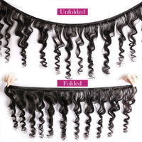 Peruvian Loose Wave 4 Bundles Virgin Human Hair Extensions