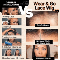 Perismoda 300% Density 13x4 Lace Front Super-dense Wigs Virgin Human Hair