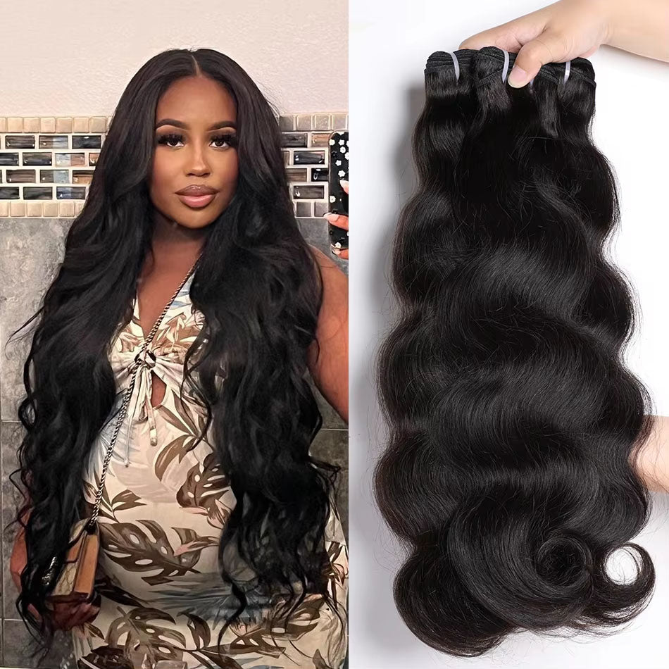 Malaysian Body Wave Virgin Human Hair Weave 4 Bundles