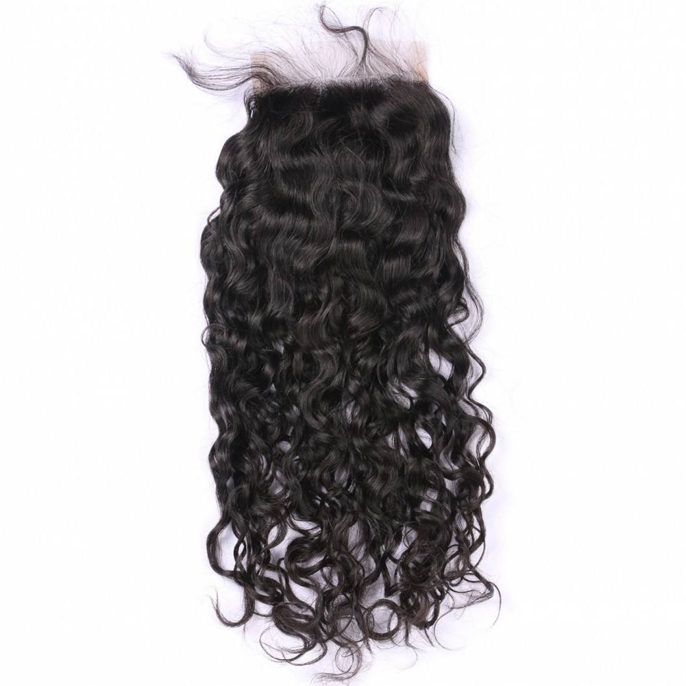 Perismoda Water Wave 5x5 Transparent HD Lace Closure Virgin Human Hair Frontal Closure
