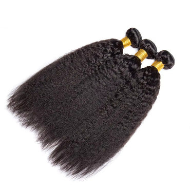 Yaki Straight Bundles Human Hair Extensions Virgin Hair Weaves Double Weft