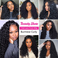 Perismoda Burmese Curly Hair 3 Bundles With 5x5 Lace Closure Brazilian Human Hair