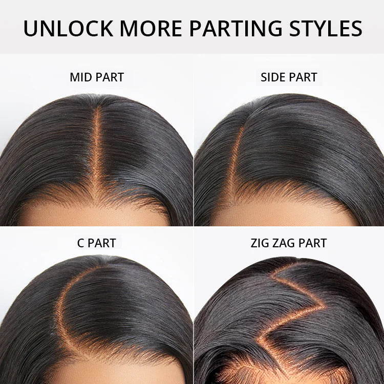 Perismoda 300% Density Luxury Bouncy Wavy Virgin Human Hair Transparent Lace Front Wig Pre-Plucked Hairline