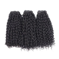 Perismoda Pixie Curly Human Hair 3 Bundles Brazilian Virgin Hair Extensation