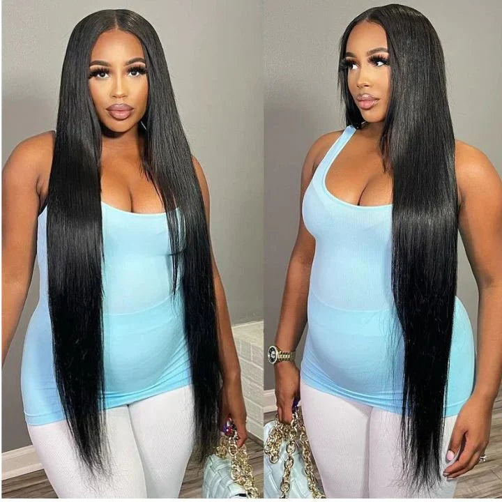 Perismoda 13x4 Lace Front Wigs for Black Women 180% Density Straight Natural Black Lace Wig