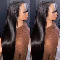 Perismoda 13x4 Lace Front Wigs for Black Women 180% Density Straight Natural Black Lace Wig
