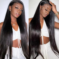 Perismoda 13x4 Lace Front Wigs for Black Women 180% Density Straight Natural Black Lace Wig