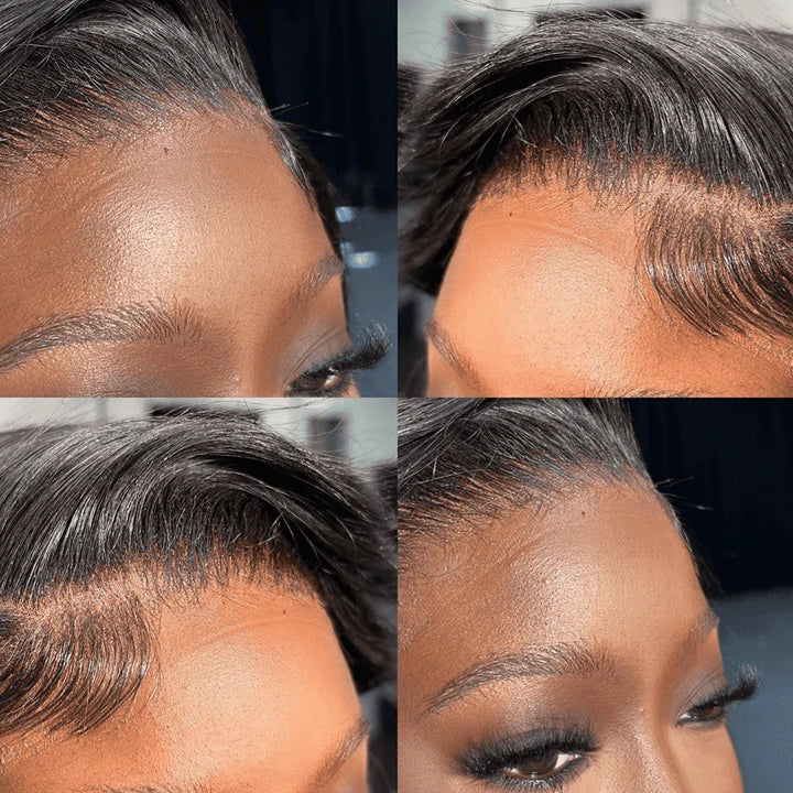 Perismoda 13x4 Lace Short Bob Wigs HD Transparent Straight Human Hair Wigs