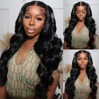 Perismoda 7x5 Pre-Cut Pre-Bleached Body Wave Glueless Lace Wig Human Hair 180% Density Pre Plucked-1