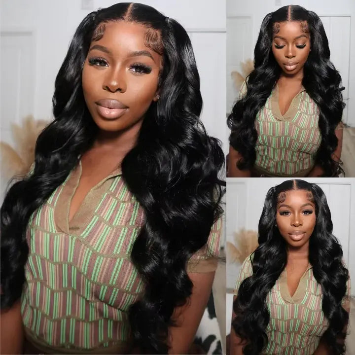 Perismoda 7x5 Pre-Cut Pre-Bleached Body Wave Glueless Lace Wig Human Hair 180% Density Pre Plucked-1