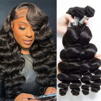 Perismoda Hair Indian 3 Bundles Loose Wave Hair Weave