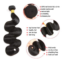 Perismoda Peruvian Virgin Hair Body Wave 13x4 Lace Frontal With 3 Bundles