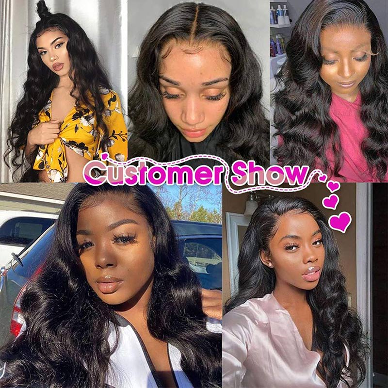 Perismoda Peruvian Virgin Hair Body Wave 13x4 Lace Frontal With 3 Bundles