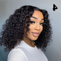 Perismoda Short Bob Wigs Water Wave 13x4 13x6 Lace Front Human Hair Wig