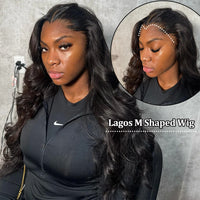 Perismoda M-Shaped Hairline Straight Hair HD 13x6 Lace Frontal Wig Lagos Hairline Wigs