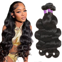 100% Raw Indian Virgin Human Hair Body Wave 3 Bundles Human Hair Extensions