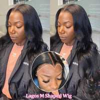 Perismoda M-Shaped Hairline Straight Hair HD 13x6 Lace Frontal Wig Lagos Hairline Wigs