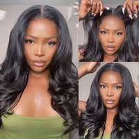 Perismoda 7x5 Pre-Cut Pre-Bleached Body Wave Glueless Lace Wig Human Hair 180% Density Pre Plucked