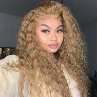 Perismoda Honey Blonde Body/Deep Wave 13x4 Pre Everything Lace Front Wigs Human Hair