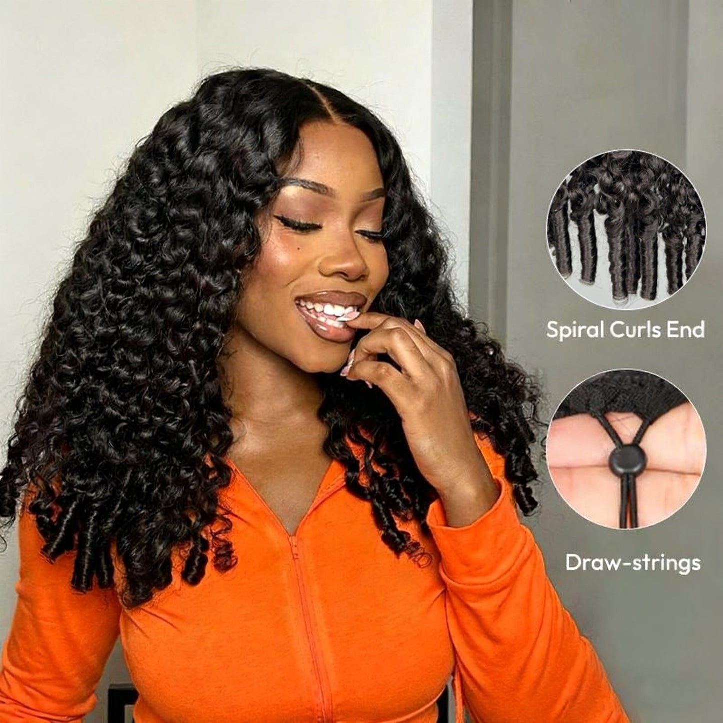 Perismoda Burmese Curly Glueless Wig Pre-cut 7*5 Lace Wear Go Wigs Bleached Knots With Drawstring