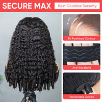 Perismoda Burmese Curly Glueless Wig Pre-cut 7*5 Lace Wear Go Wigs Bleached Knots With Drawstring