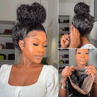 Perismoda Hair Invisible Strap 360 Lace Bleached Knot Pre-Cut Lace Deep Wave Wig