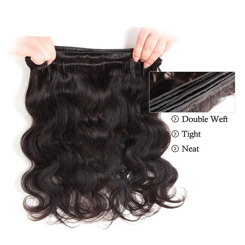 Body Wave 4 Bundles With 4X4 Lace Closure Brazilian Virgin Human Hair - Perismoda Hair