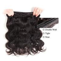 Body Wave 4 Bundles With 4X4 Lace Closure Brazilian Virgin Human Hair - Perismoda Hair