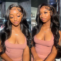 Body Wave Invisible Lace Front Wigs Unprocessed Virgin Human Hair Wigs 180% Density - Perismoda Hair