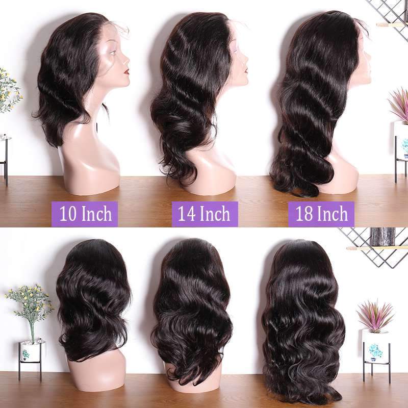 Body Wave Invisible Lace Front Wigs Unprocessed Virgin Human Hair Wigs 180% Density - Perismoda Hair