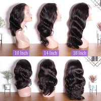 Body Wave Invisible Lace Front Wigs Unprocessed Virgin Human Hair Wigs 180% Density - Perismoda Hair