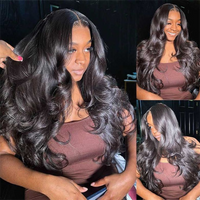 Perismoda Sliky Straight 5x5 Glueless Wigs Bleached Knots Body Wave Human Hair Wigs