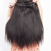 Bone Straight Human Hair 4 Bundles With 13X4 Lace Frontal 100% Remy Human Hair Extension - Perismoda Hair