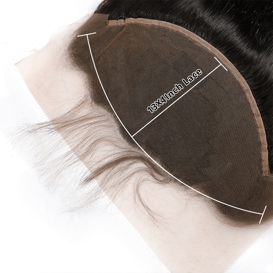 Bone Straight Human Hair 4 Bundles With 13X4 Lace Frontal 100% Remy Human Hair Extension - Perismoda Hair