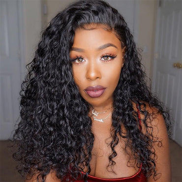 Brazilian 13x4 Lace Front Human Hair Wigs Water Wave With Baby Hair - Perismoda Hair
