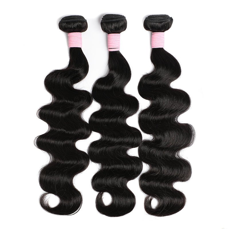 Brazilian Body Wave Hair 3 Bundles With 13x4 Lace Frontal - Perismoda Hair