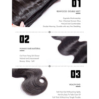 Brazilian Body Wave Human Hair Weave 4 Bundles Virgin Hair Extensions - Perismoda Hair