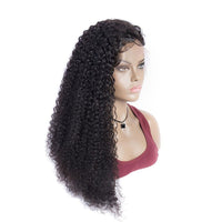 Brazilian Curly Wave Pre Plucked With Natual Hairline Human Hair 13x4 Lace front Wigs - Perismoda Hair