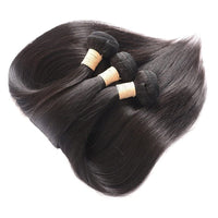Brazilian Straight Hair 3 Bundles With 4x4 Lace Closure Wig - Perismoda Hair