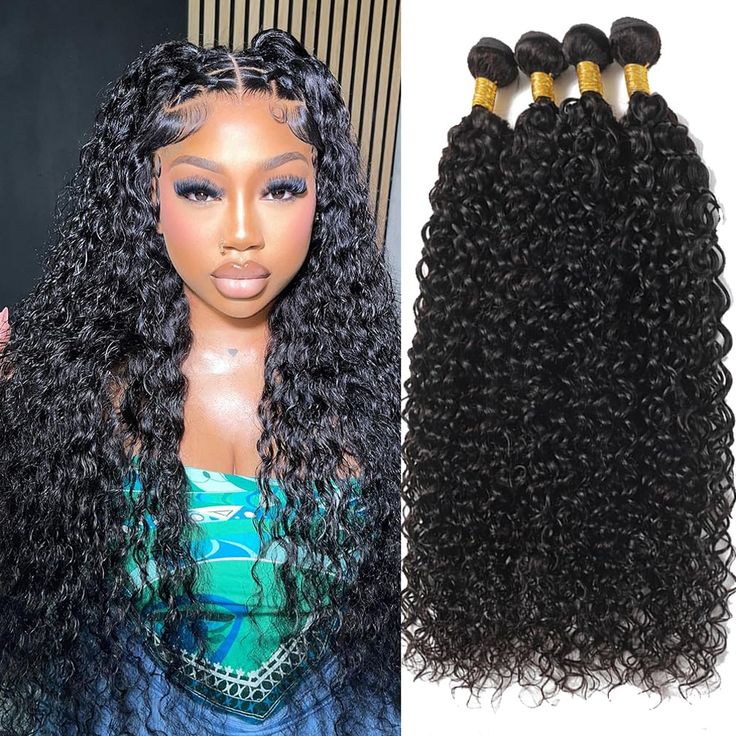 Brazilian Water Wave Human Virgin Hair Weave 4 Bundles 100% Human Hair Extension - Perismoda Hair