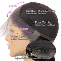 Brown Wig Human Hair Short Bob Wig Straight Hairstyle 180% Density Colored Bob Wig - Perismoda Hair