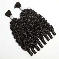 Perismoda Braiding Hair Burmese Curly Bulk Human Hair for Boho Braids 1PC