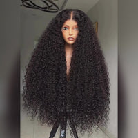 Perismoda 300% Density Spanish Curly 13X4 Lace Front Wig Virgin Human Hair Pre Plucked HD Lace Wigs